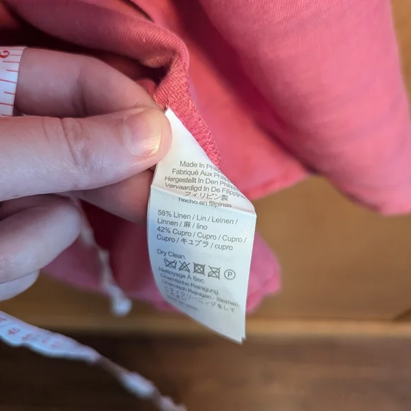 Pink J Crew Linen Blend Dress - Picture 5 of 6